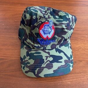 Cleveland Indians Camouflage MLB Wahoo Club Hat
